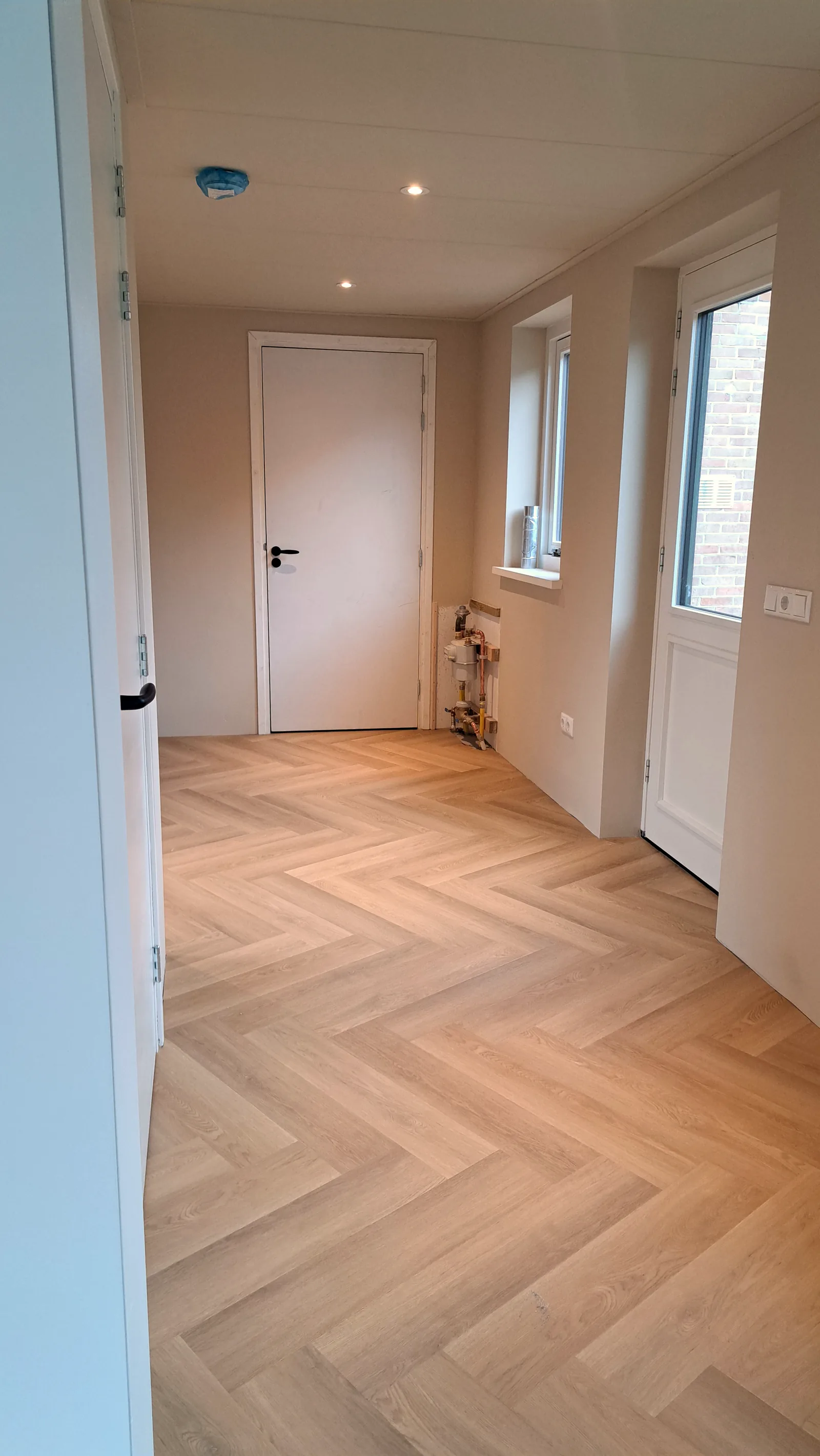 PVC vloer met warme houtlook in woonkamer